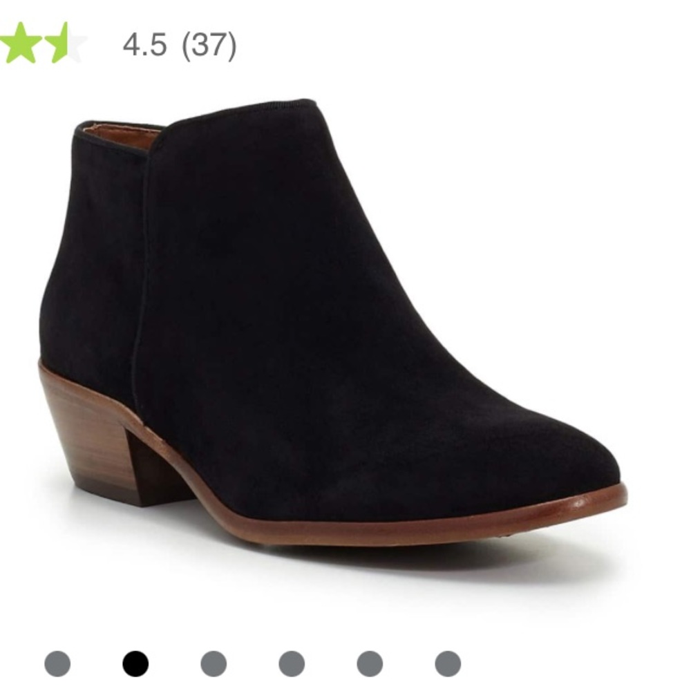 Sam Edelman petty ankle bootie black suede. Size 7.5